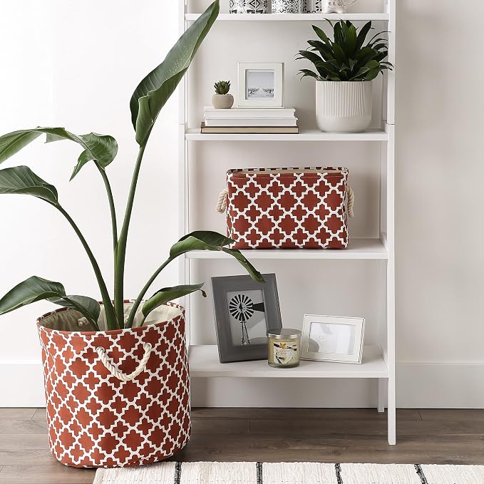 DII Polyester Container with Handles, Lattice Storage Bin - Image 6