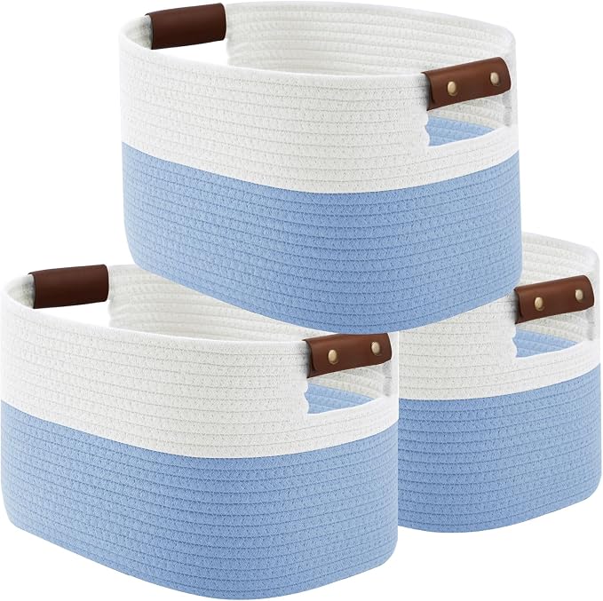 Cotton Rope Basket, Storage Baskets by ECDYQXVU