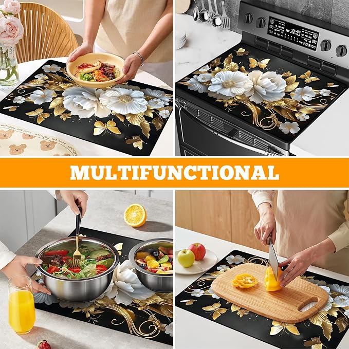 Multi-Design Stove Top Cover for Glass/Electric Stoves - Image 7