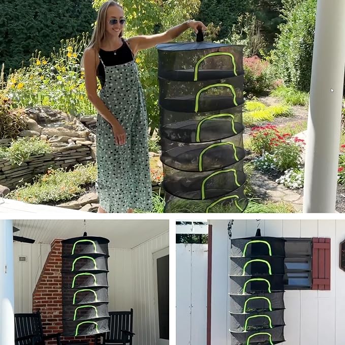 Herb Drying Rack Hanging Mesh 8 Layer 24" - Image 6