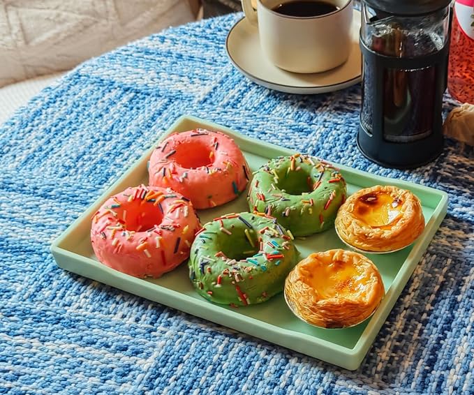 Green Small Serving Tray, Countertop Organizer - Image 8