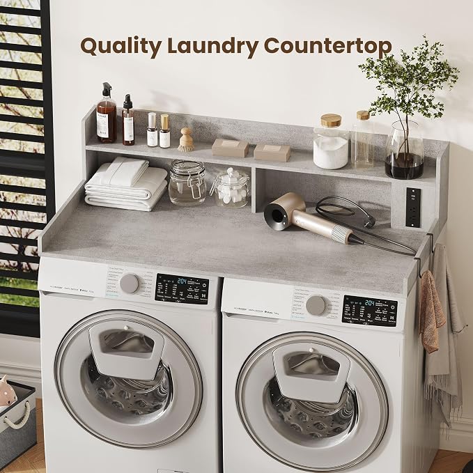 Upgraded 2-Tier Washer and Dryer Countertop - Image 5