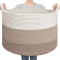 Goodpick Large Laundry Basket, Woven Rope Storage Basket by Goodpick