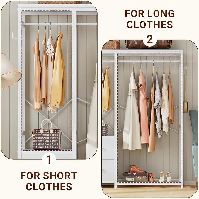 Lulive Clothes Rack, Heavy Duty Garment Rack - Image 6