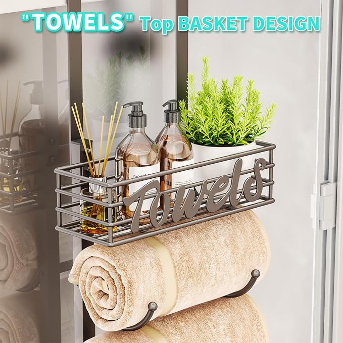 HapiRm Towel Racks for Bathroom Storage - Image 3