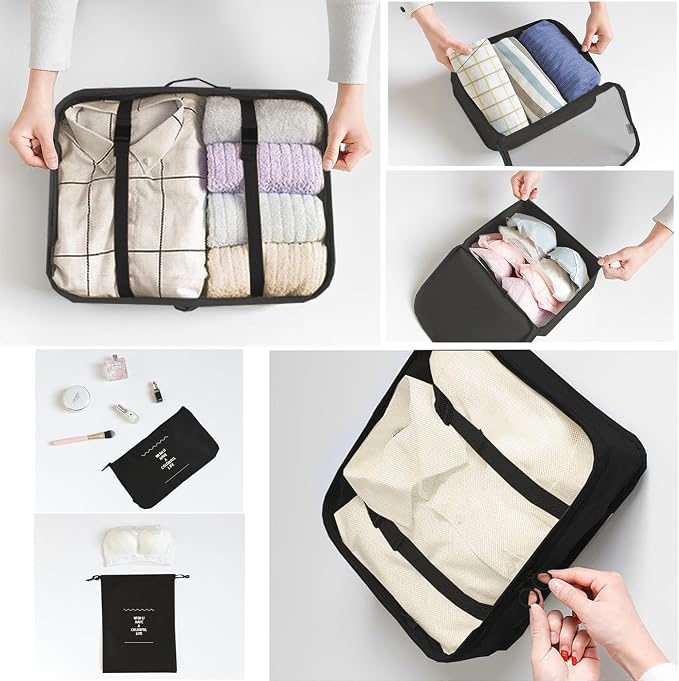 6 Set Packing Cubes for Travel, Luggage Organizers - Image 4