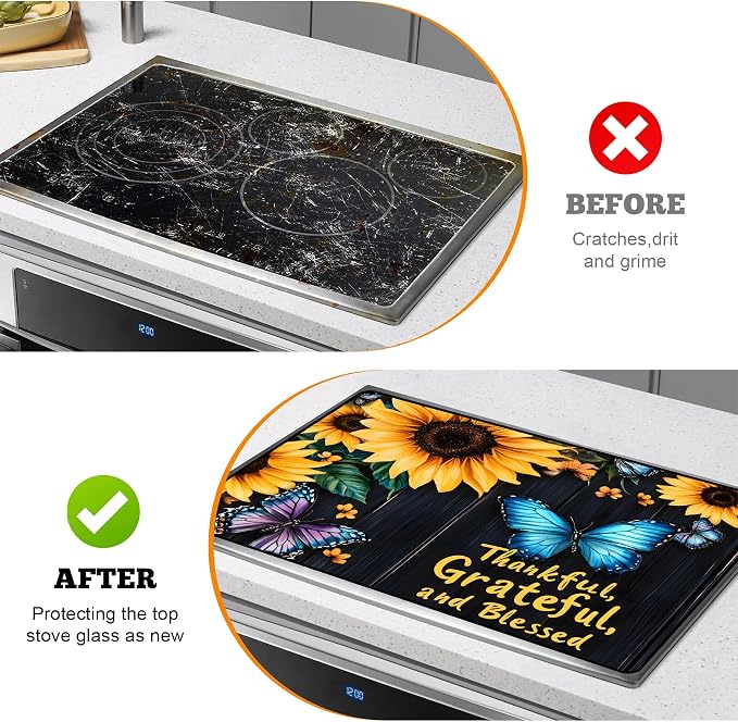 Multi-Design Stove Top Cover for Glass/Electric Stoves - Image 5