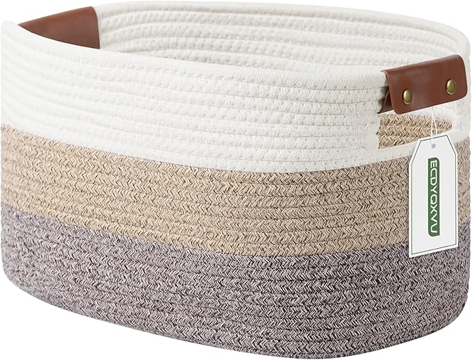 Cotton Rope Basket, Storage Baskets by ECDYQXVU