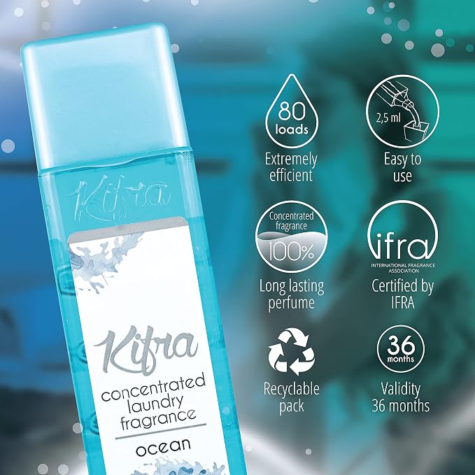 KIFRA OCEAN Concentrated Laundry Fragrance 6.76 Fl Oz 200ml 80 Washing Cycles - Image 3