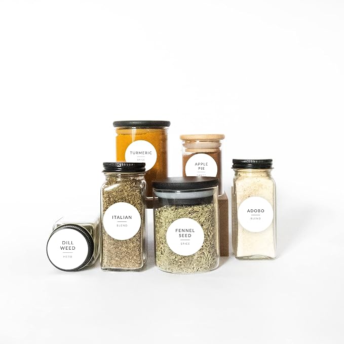 Round Spice Labels Stickers for Glass Jars - Image 7