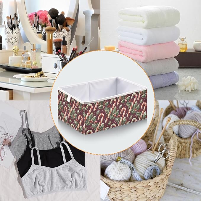 senya Large Storage Bins Tile Christmas Candy Collapsible Foldable Storage - Image 5