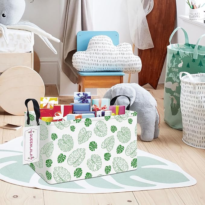 QUEENLALA Rectangular Laundry Hamper/Foldable Nursery Laundry Basket - Image 8