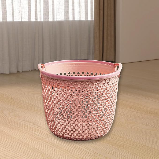 Flexible Laundry Basket with Handles, Portable Round Bin, Plastic Laundry - Image 5