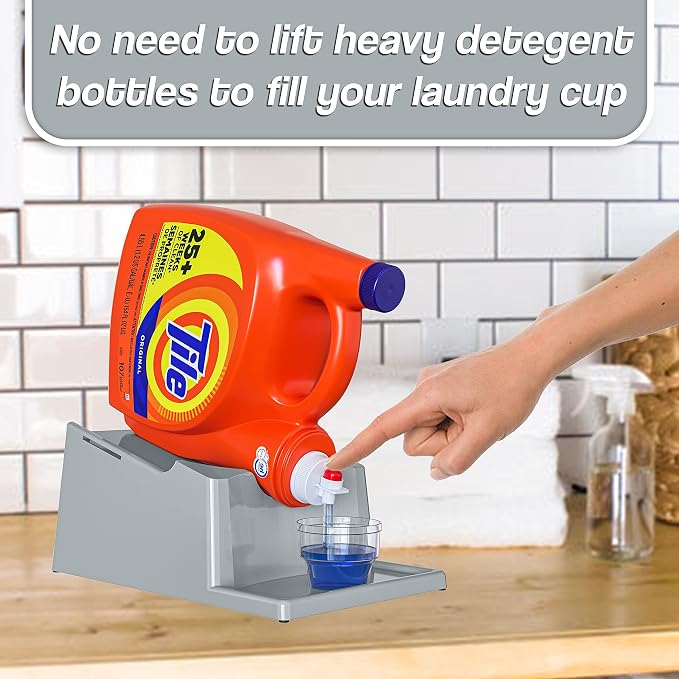 Skywin TidyFriend No-Spill Liquid Laundry Detergent Dispenser Holder, Laundry - Image 3