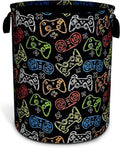 Color Game Machine Laundry Basket Funny Foldable Waterproof Oxford Cloth Tote by NUTAINLA