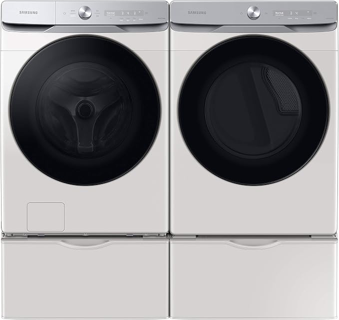 SAMSUNG 27-Inch Washer Dryer Pedestal Stand w/ Pull Out Laundry Storage Drawer - Image 2