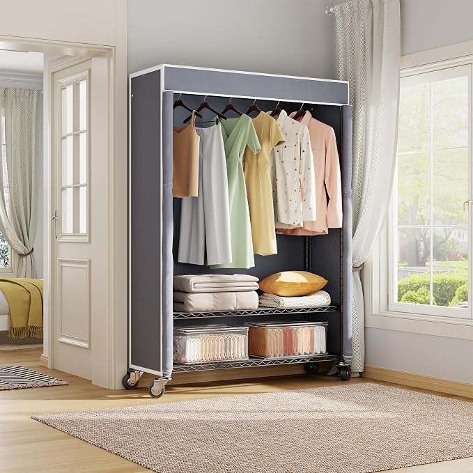 H4 Plus Rolling Clothes Rack - Image 8
