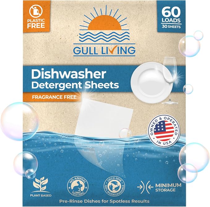 Gull living Eco-Friendly Dishwasher Detergent Sheets by GullLiving