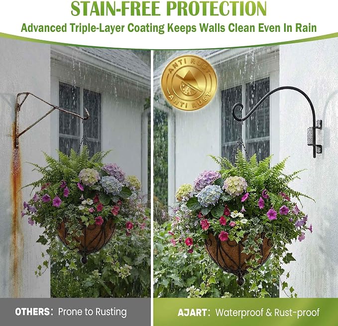 Qiang Ni Plant Hanger Outdoor: 22 Inch Bird Feeder Bracket - Image 6
