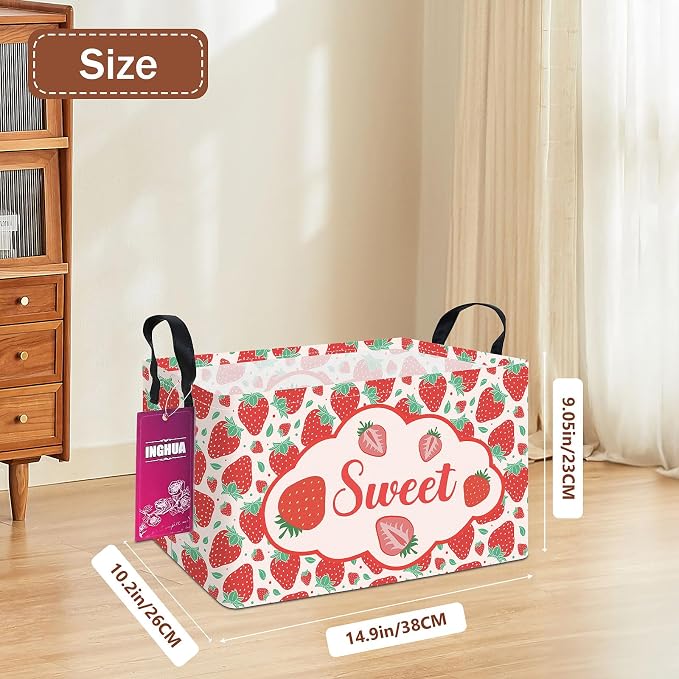 Rectangular Storage Basket Fabric Organizer Bin - Image 2
