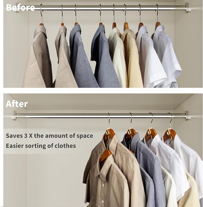 50PCS Hanger Connector Hooks, Space Saving Hangers - Image 2