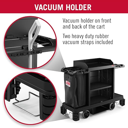 Suncast Commercial Standard Housekeeping Cart - Image 6