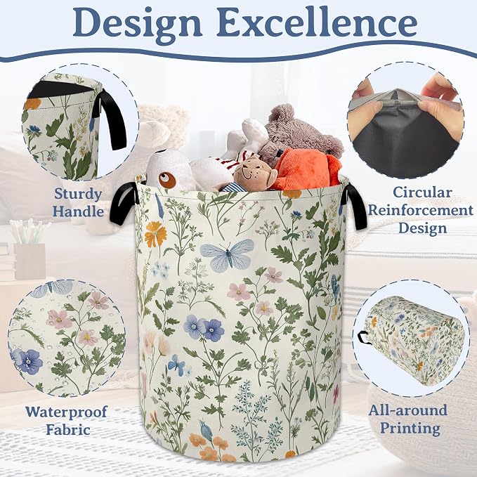 Wildflowers Laundry Hamper - Image 4