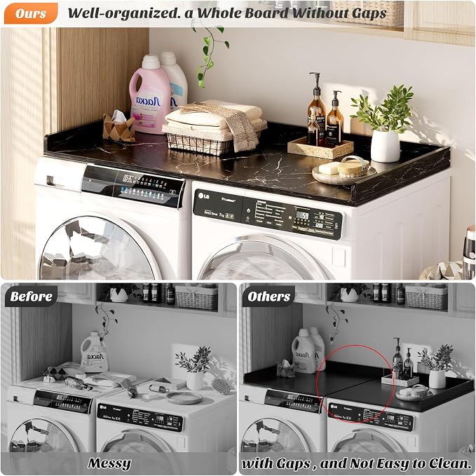 Aheaplus Washer and Dryer Countertop, Laundry Room Organization - Image 2