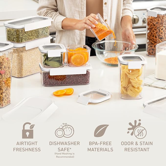 Bentgo Pantry - 22-Piece Airtight Food Storage Containers, Locking Lids - Image 3