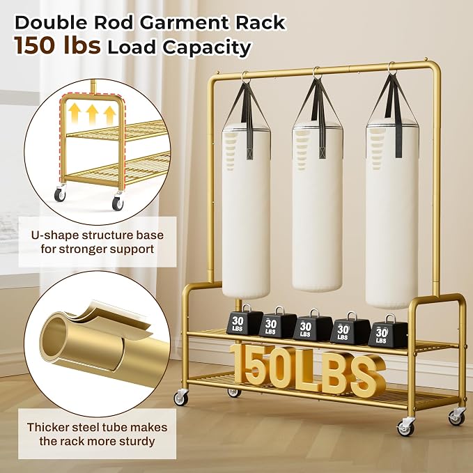 MISSLO Heavy Duty Clothes Rack - Image 4