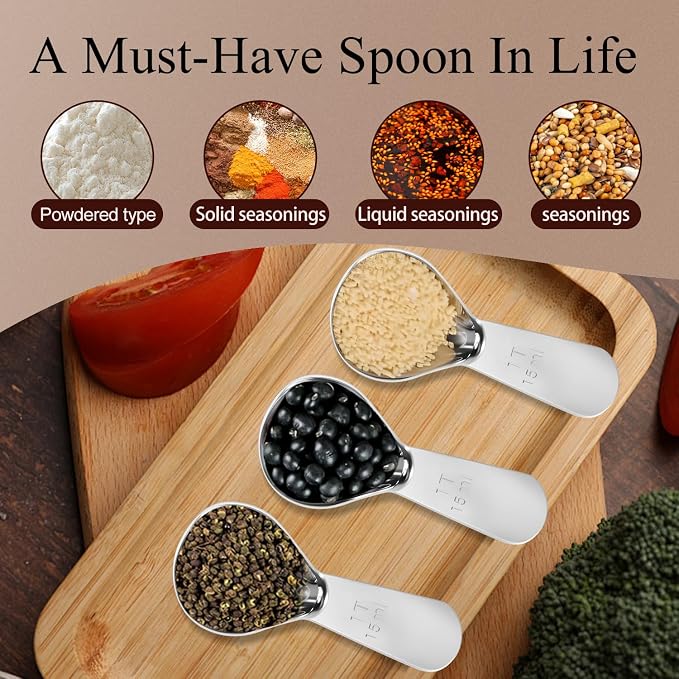 Stainless Steel Coffee Scoop Set - Image 5