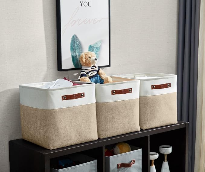 DECOMOMO Storage Cubes, 11x11 Cube Storage Bins, Baskets - Image 3
