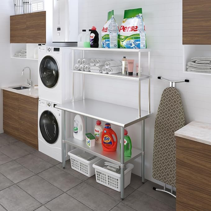 AmGood Double OverShelf Stainless Steel NSF - Image 2