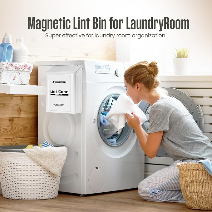 COZYCOTTAGE Magnetic Lint Bin for Laundry Room - Image 7