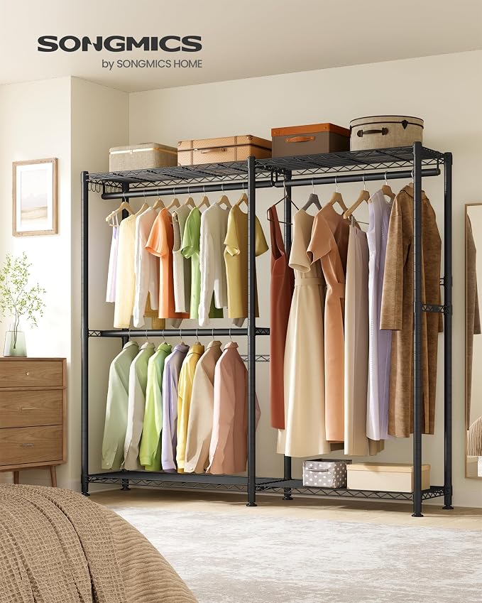 SONGMICS Clothing Rack, Heavy-Duty Garment Rack - Image 2
