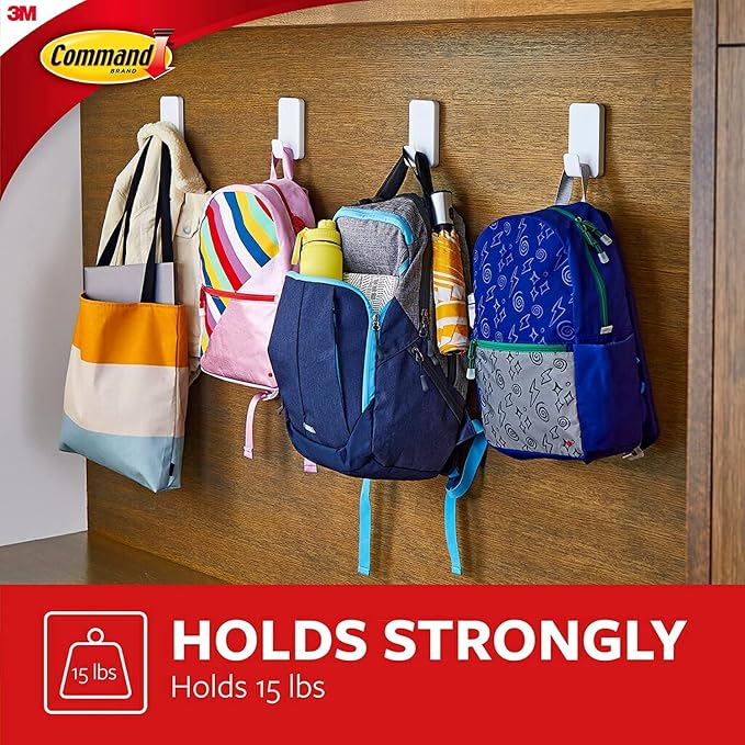 Command 15 Lb XL Heavyweight Wall Hook, Damage Free Hanging Wall Hook - Image 6