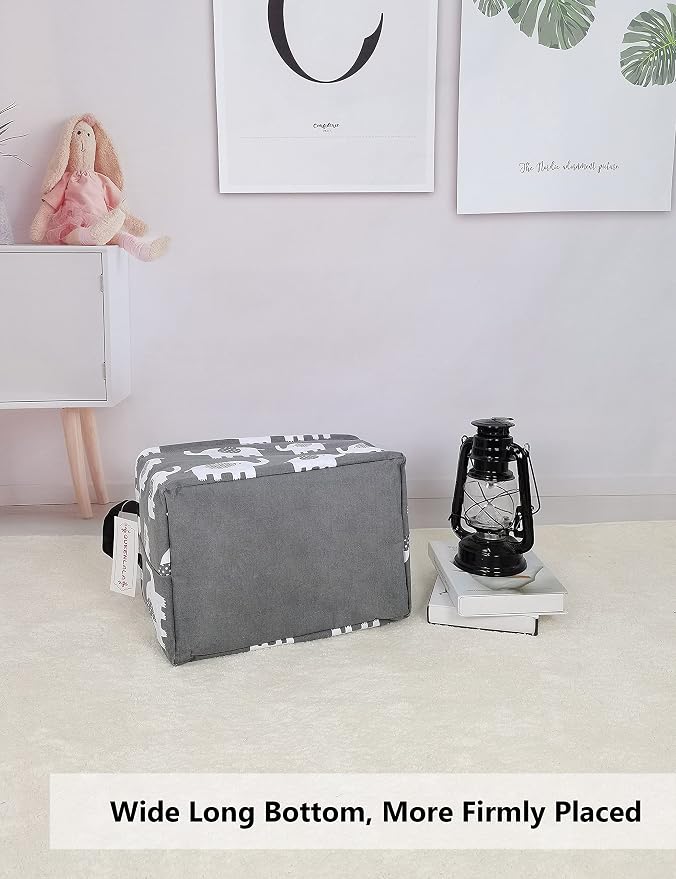 QUEENLALA Rectangular Laundry Hamper/Foldable Nursery Laundry Basket - Image 4