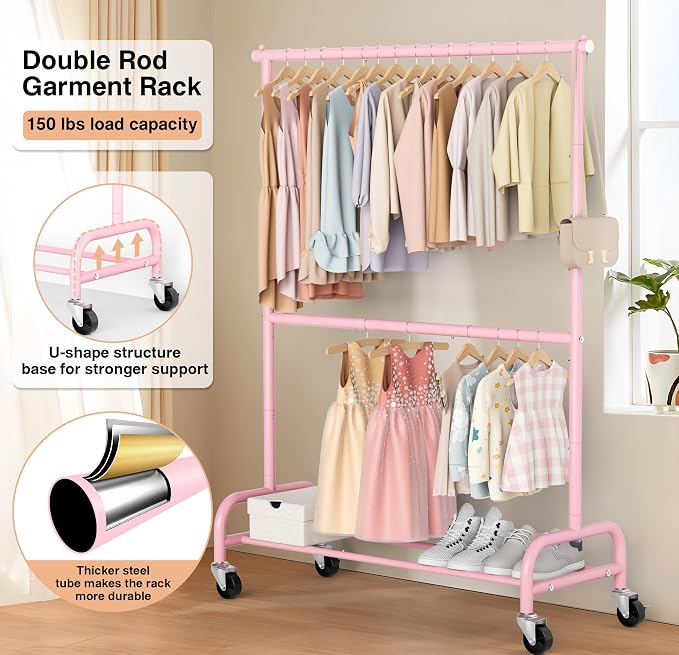 MISSLO Heavy Duty Clothing Racks - Image 4