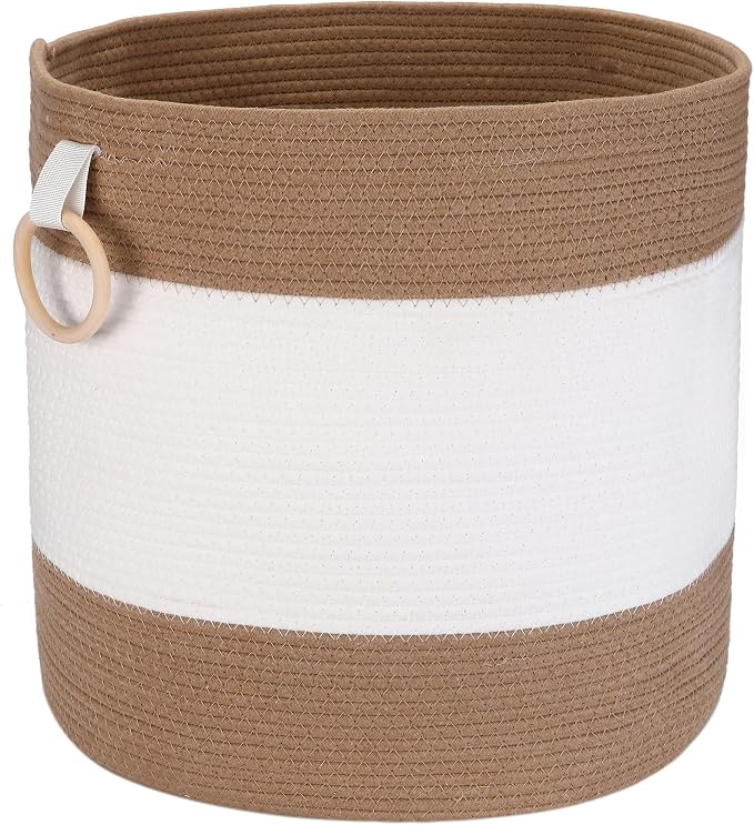 Sea Team Large Size Cotton Rope Storage Basket by SeaTeam