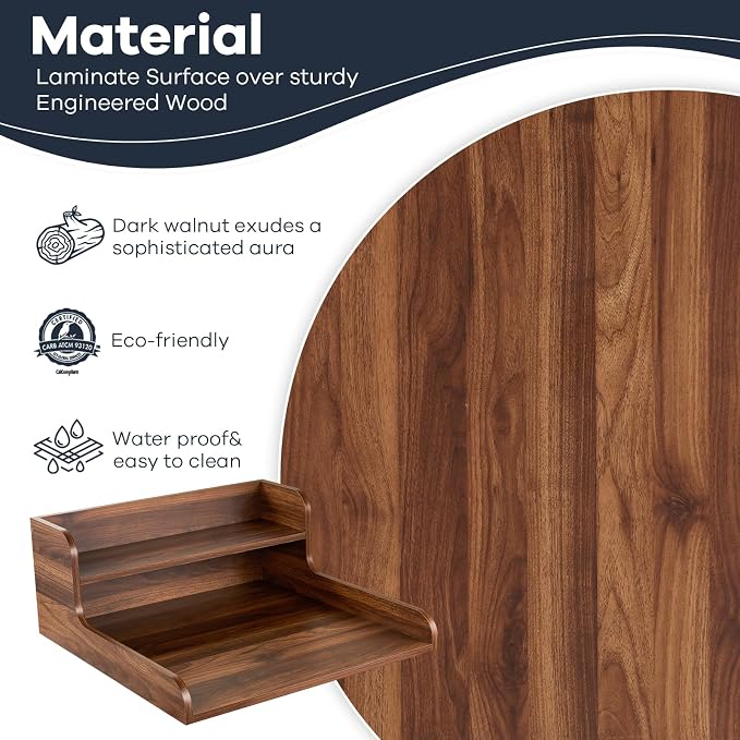 Kaboon Washer Dryer Countertop 2 Tier 28 inches Wide, Laundry Shelf Topper - Image 4