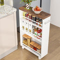 Tribesigns Slim Storage Cart, Rolling Narrow Kitchen Cart on Wheels by Tribesigns
