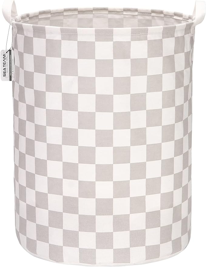 Sea Team 19.7 Inches Large Sized Waterproof Coating Ramie Cotton Fabric Folding by SeaTeam