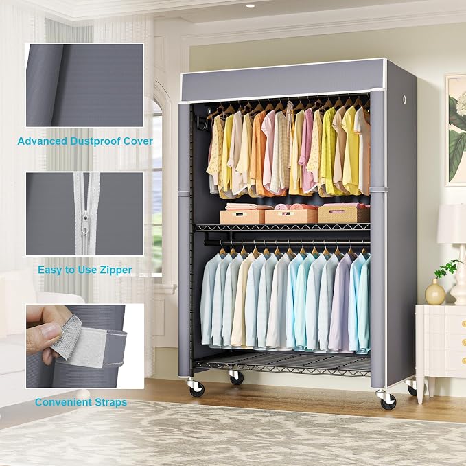 FUTASSI Black Clothing Rack - Image 3