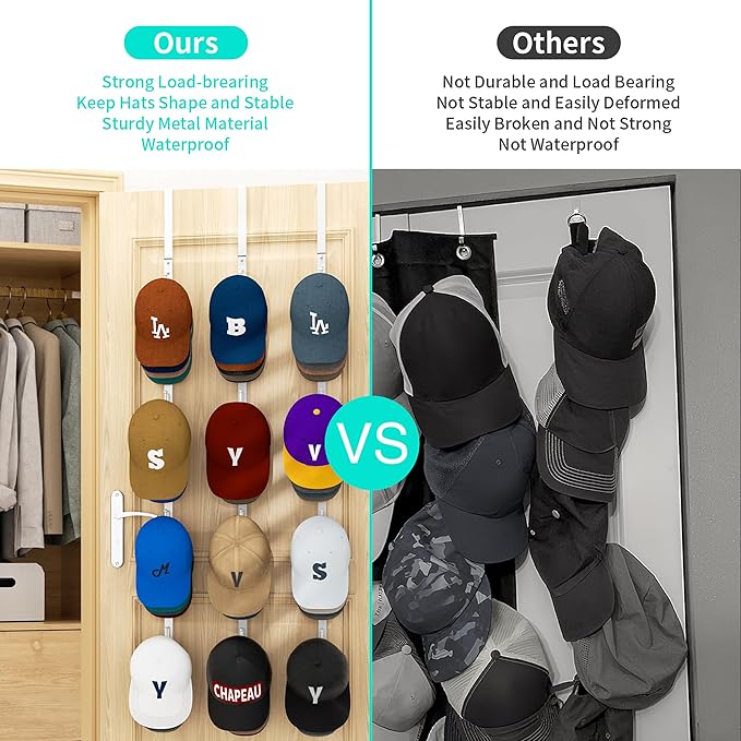 HapiRm Over Door Hat Rack - Image 3