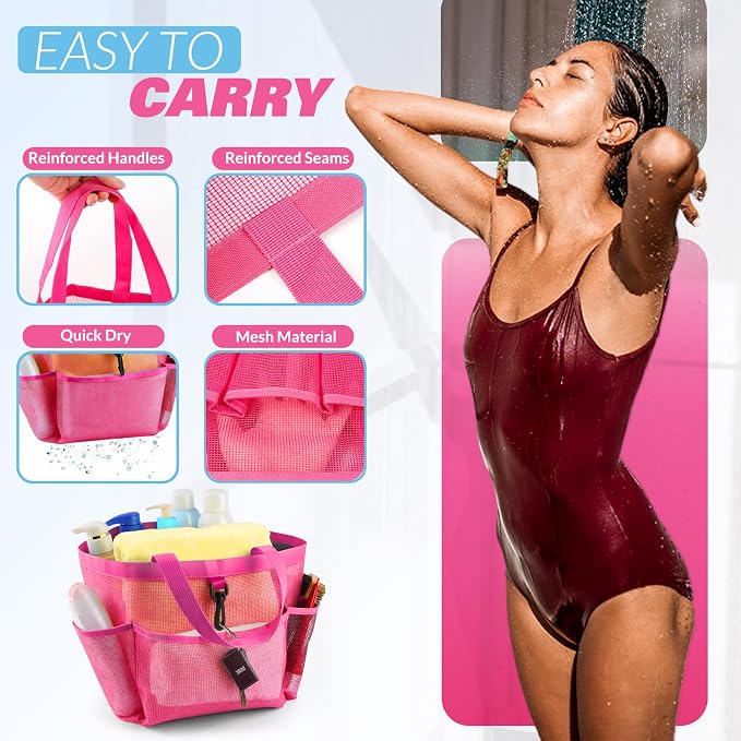 Mesh Shower Caddy Portable for College Dorm Room Essentials - Image 4