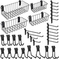 Heavy-Duty Slatwall Baskets and Hooks by MENEONE