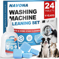 Navona 24 Pack Washing Machine Cleaner Tablets, Washer Cleaner Tablets Pro Set by Welcometobuy%EF%BC%81