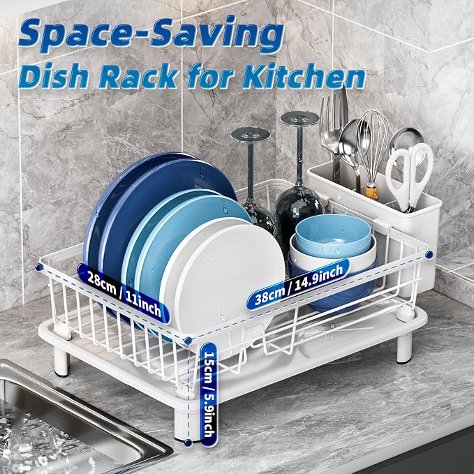 Dish Drying Rack, Space-Saving Dish Rack, Dish Racks - Image 2