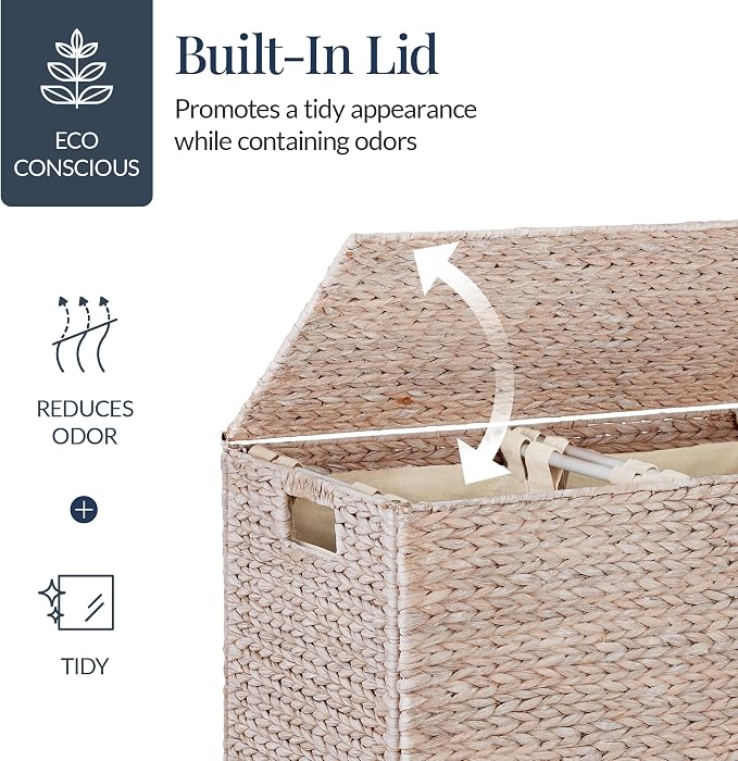 Best Choice Products Large Double Laundry Hamper - Image 8