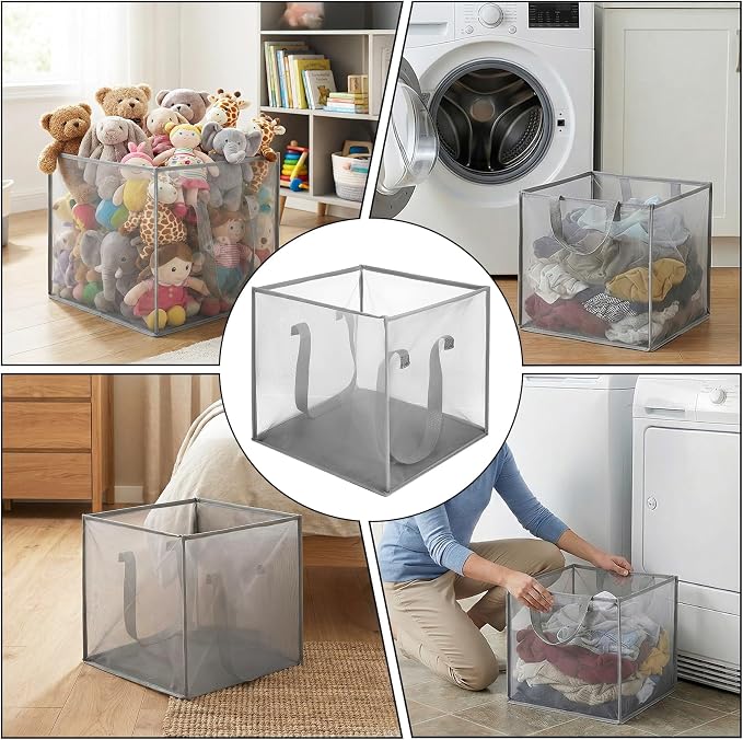 6 Pack Popup Laundry Hamper, 13 Inch Collapsibles Laundry Baskets - Image 5